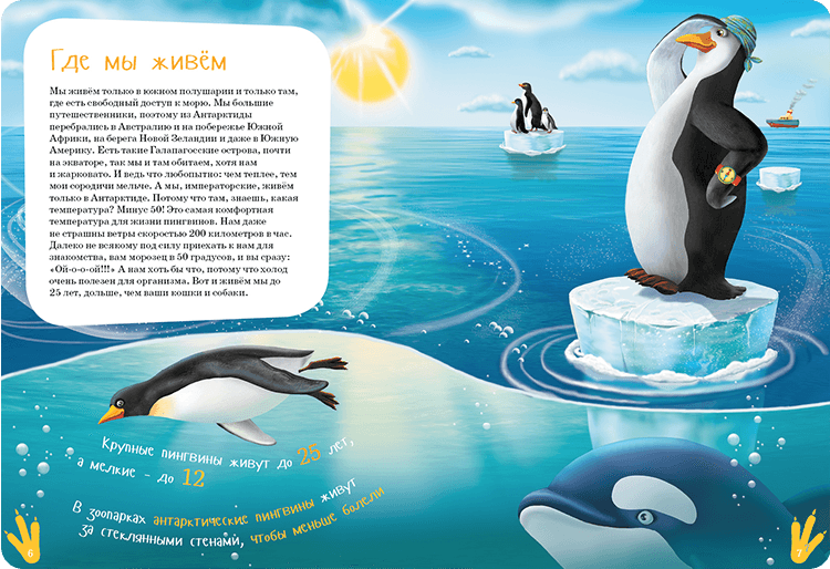 Иллюстрация к книге Я пингвин